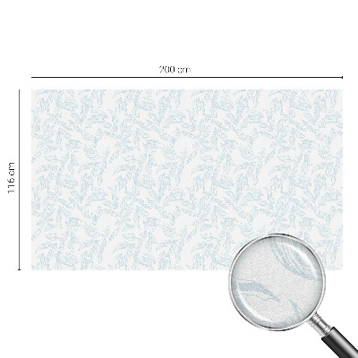 Decorative window film stained glass design Ethereal leaves