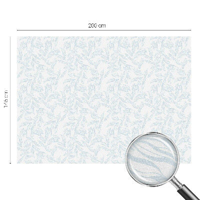 Decorative window film stained glass design Ethereal leaves