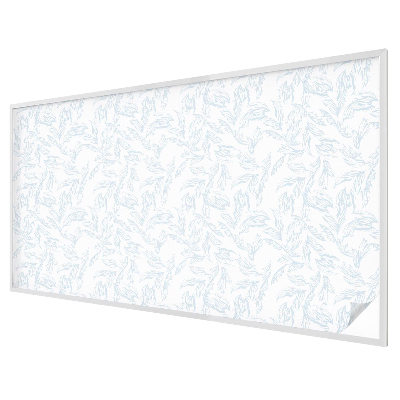 Decorative window film stained glass design Ethereal leaves