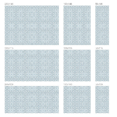 Patterned window film stained glass Blue ornaments