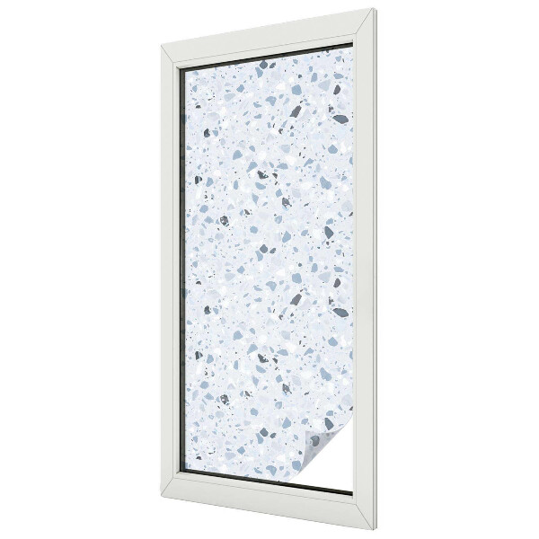 Frosted window film with stained glass pattern Modern mosaic