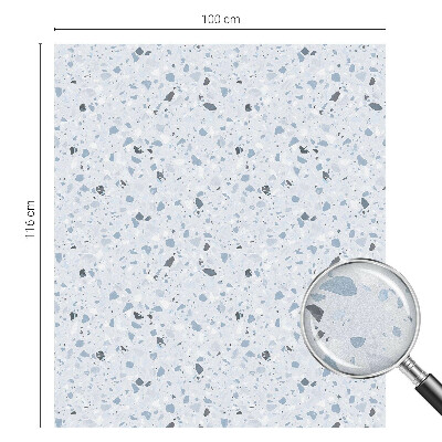 Frosted window film with stained glass pattern Modern mosaic