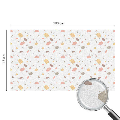 Privacy window film stained glass effect Abstract terrazzo