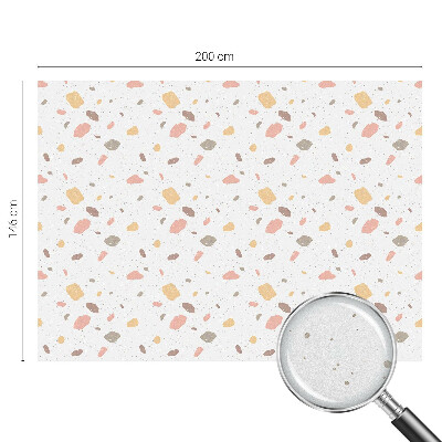 Privacy window film stained glass effect Abstract terrazzo