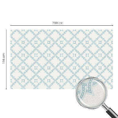 Patterned window film stained glass Blue geometry