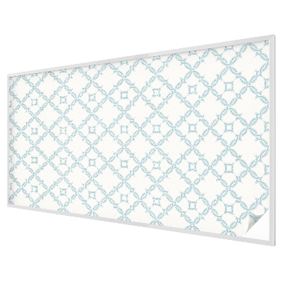 Patterned window film stained glass Blue geometry