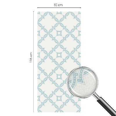 Patterned window film stained glass Blue geometry