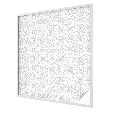Decorative window film stained glass design Floral symmetry