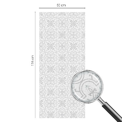 Decorative window film stained glass design Floral symmetry
