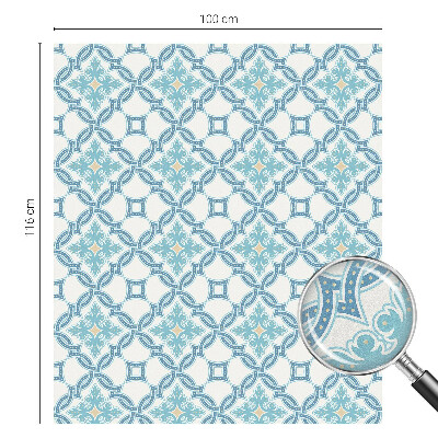 Frosted window film with stained glass pattern Classical symmetry