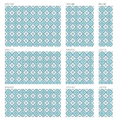 Frosted window film with stained glass pattern Classical symmetry