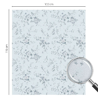 Privacy window film stained glass effect Subtle flowers