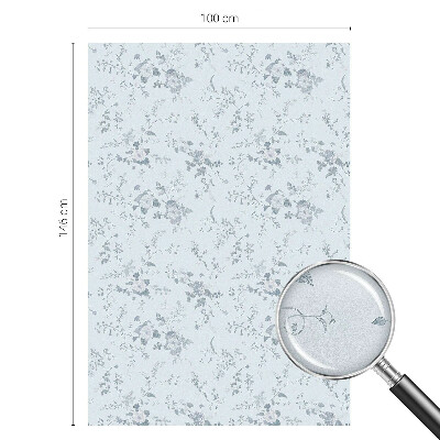 Privacy window film stained glass effect Subtle flowers