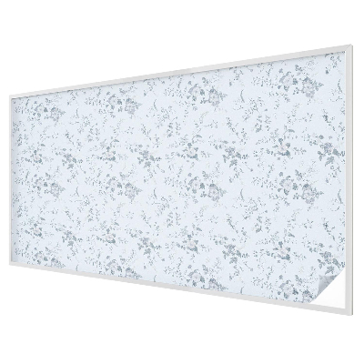 Privacy window film stained glass effect Subtle flowers