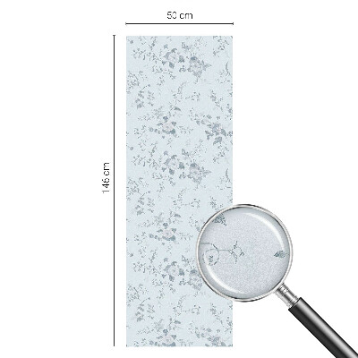 Privacy window film stained glass effect Subtle flowers