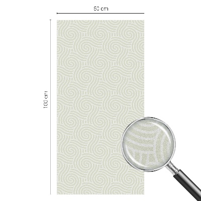 Coloured glass film for windows Curvy lines