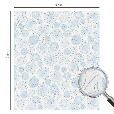 Decorative window film stained glass design Spiral patterns