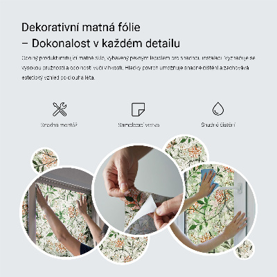 Patterned window film stained glass Beige zigzag