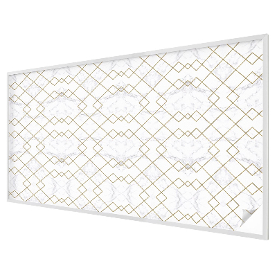 Frosted window film with stained glass pattern Geometric lines