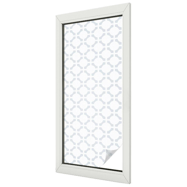 Privacy window film stained glass effect Geometric elegance