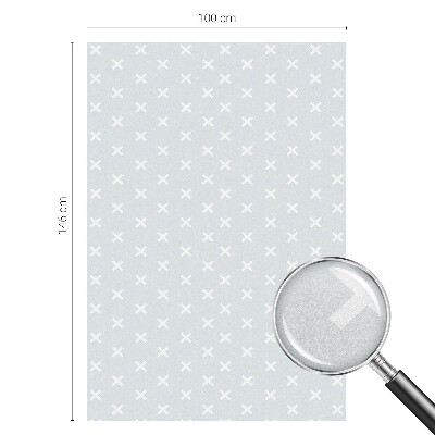 Decorative window film stained glass design Delicate crosses