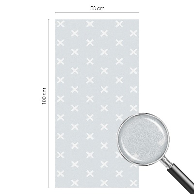 Decorative window film stained glass design Delicate crosses