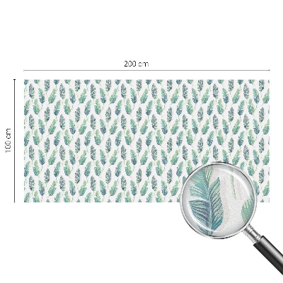 Patterned window film stained glass Tropical leaves