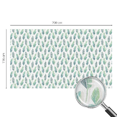 Patterned window film stained glass Tropical leaves