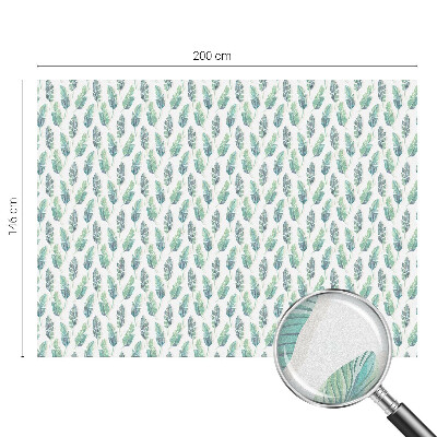 Patterned window film stained glass Tropical leaves