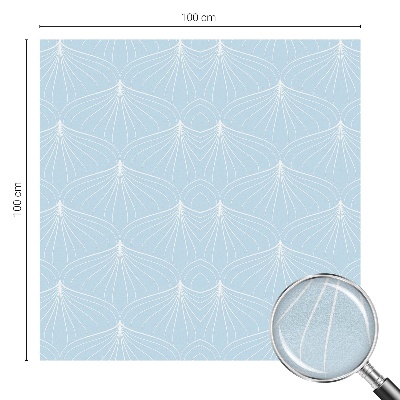 Frosted window film with stained glass pattern Harmonious fans