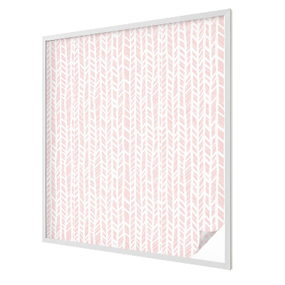 Privacy window film stained glass effect Pastel herringbone