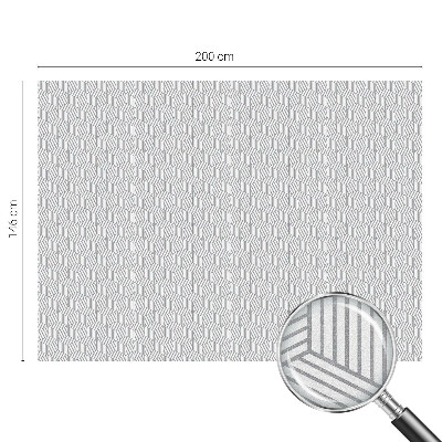 Decorative window film stained glass design Hexagonal solids