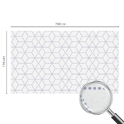 Frosted window film with stained glass pattern Purple rhombuses