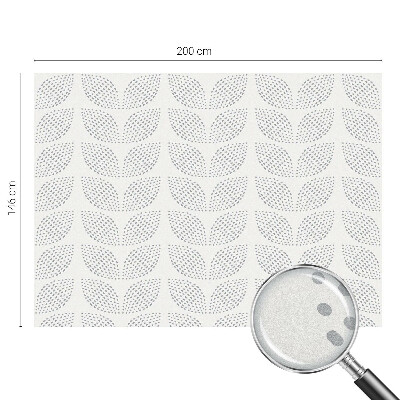 Patterned window film stained glass Dotted leaves