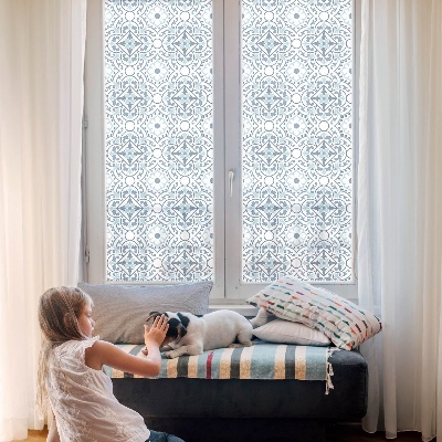 Privacy window film stained glass effect Classic mosaic