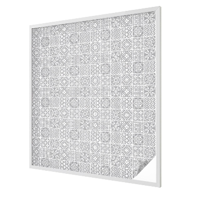 Decorative window film stained glass design Geometric elegance