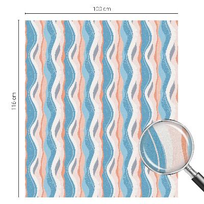 Coloured glass film for windows Wavy rhythm