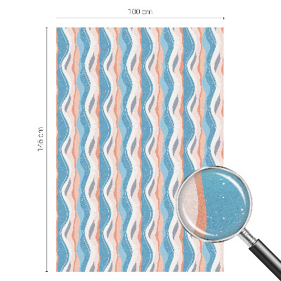 Coloured glass film for windows Wavy rhythm