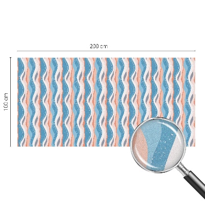 Coloured glass film for windows Wavy rhythm