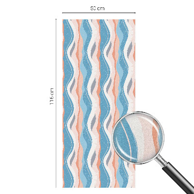 Coloured glass film for windows Wavy rhythm