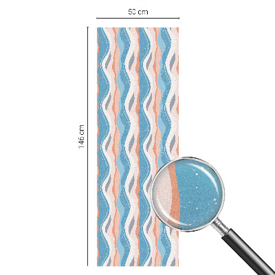 Coloured glass film for windows Wavy rhythm