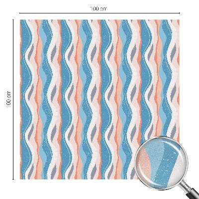 Coloured glass film for windows Wavy rhythm