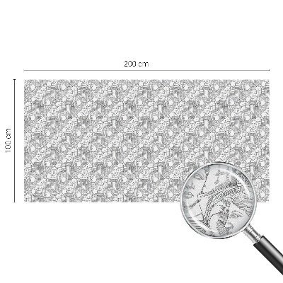 Decorative window film stained glass design Classic portraits