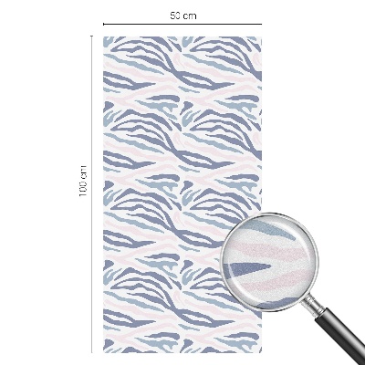 Patterned window film stained glass Zebra pattern