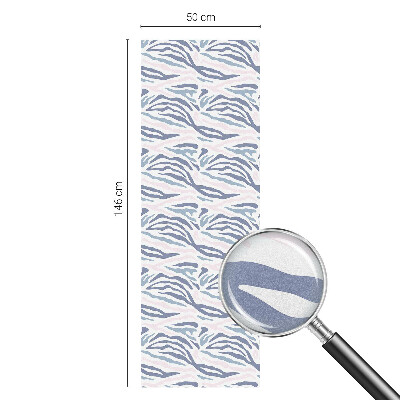 Patterned window film stained glass Zebra pattern