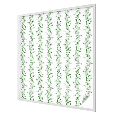 Privacy window film stained glass effect Green garlands