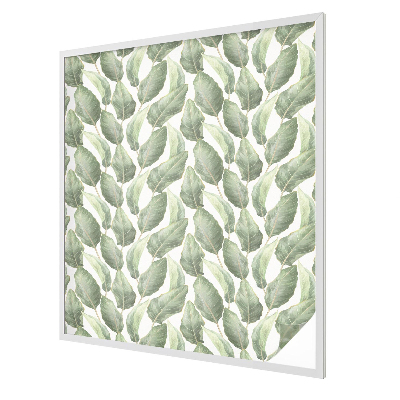 Patterned window film stained glass Green leaves