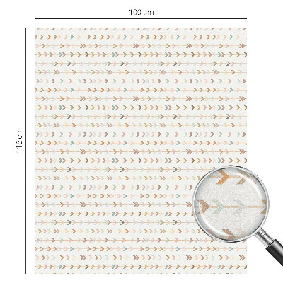 Privacy window film stained glass effect Arrow pattern