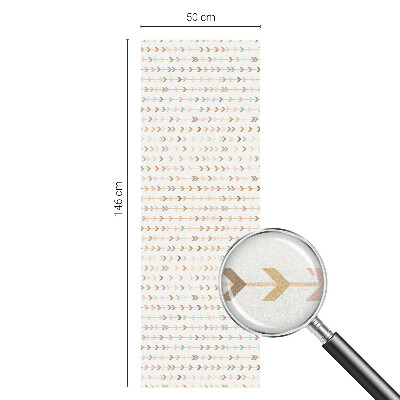 Privacy window film stained glass effect Arrow pattern