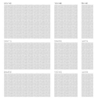 Frosted window film with stained glass pattern Gray arches